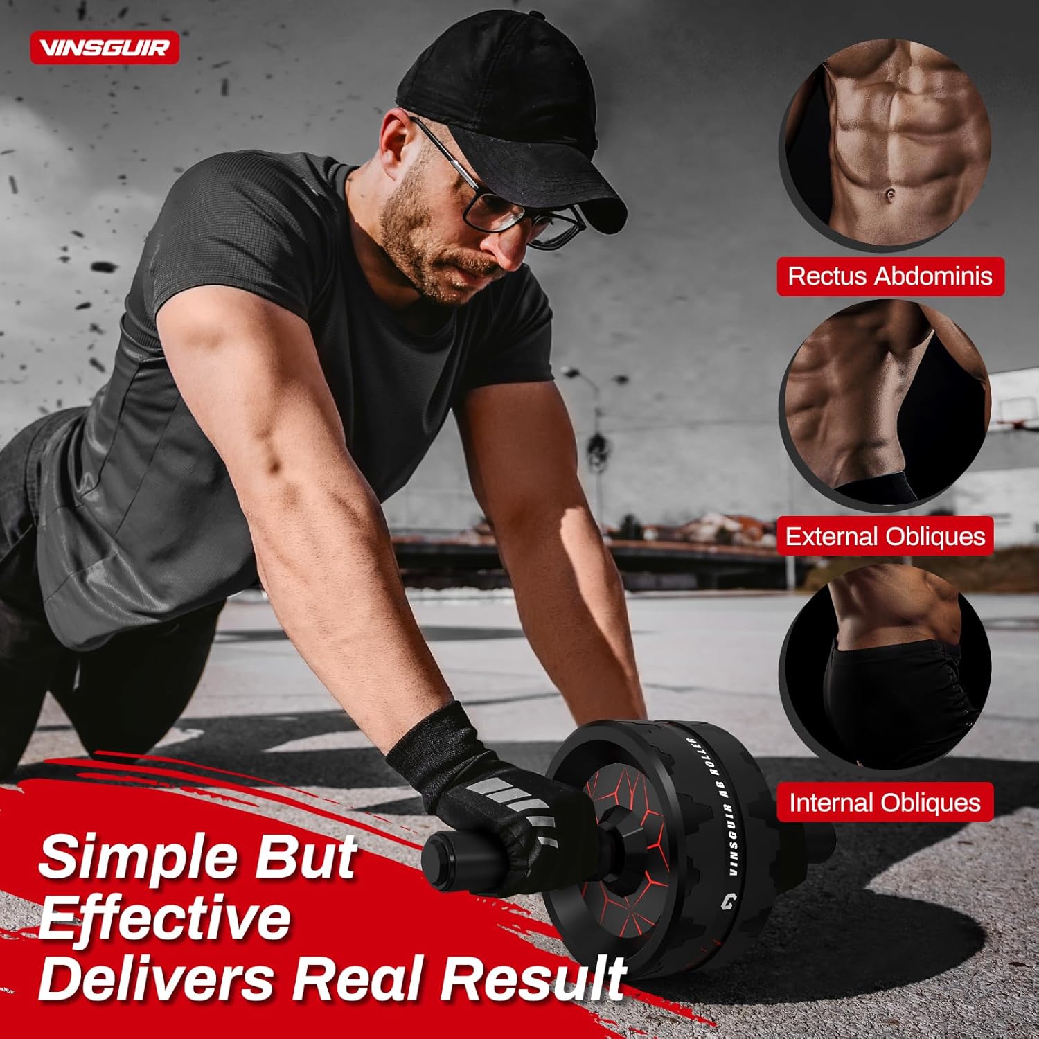 VINSGUIR Ab Roller Wheel, Abs & Core Workout Equipment - Image 3