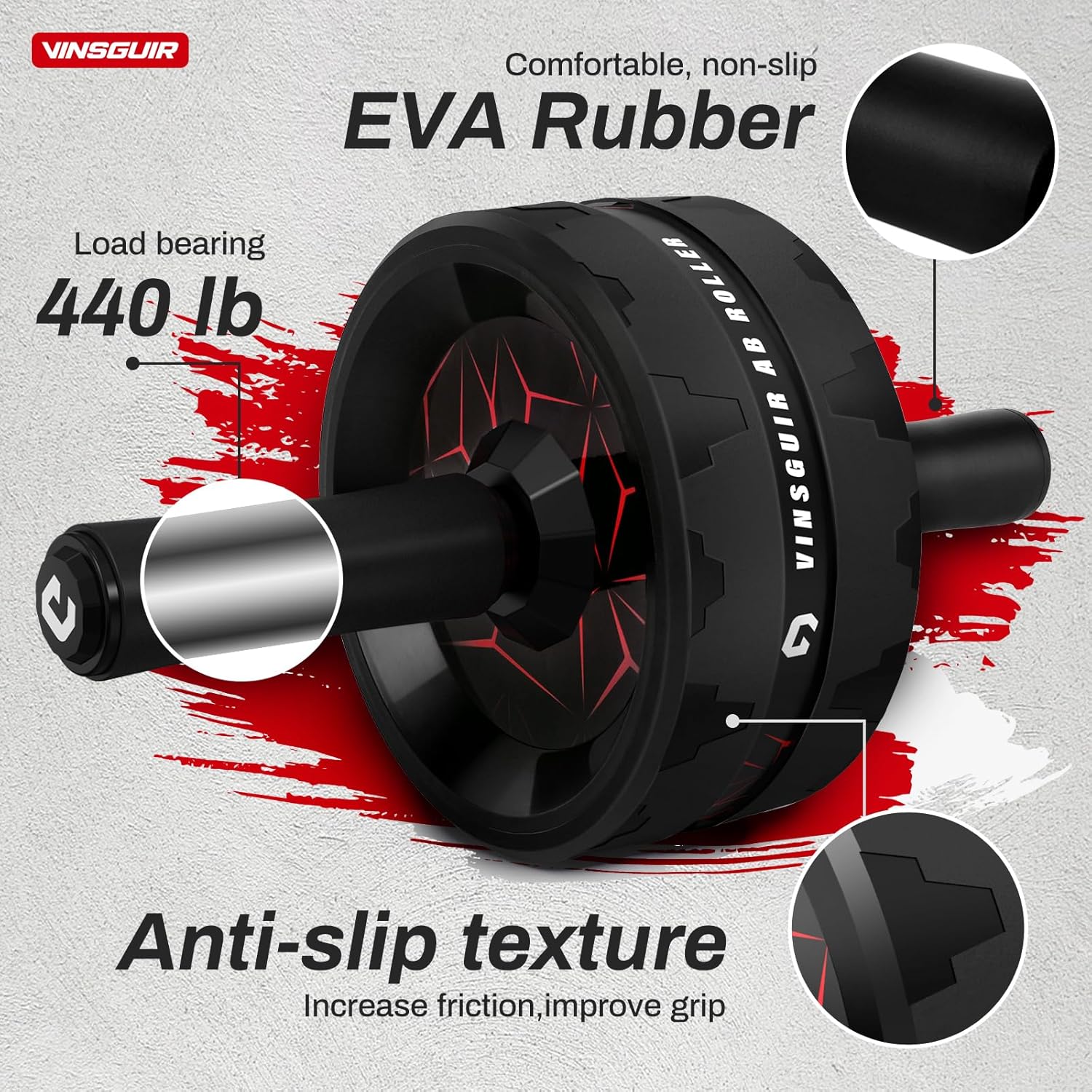 VINSGUIR Ab Roller Wheel, Abs & Core Workout Equipment - Image 4